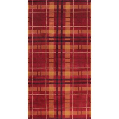 Red Tartan Rug 80 x 150